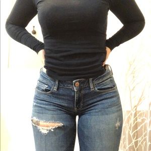 American Eagle distressed skinny jeans